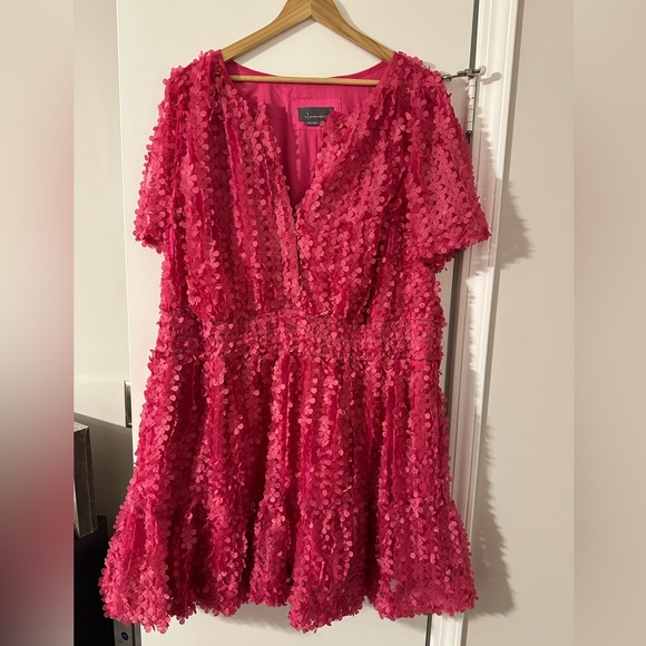 Anthropologie Somerset Floral Applique Dress- 3X - Picture 4 of 5